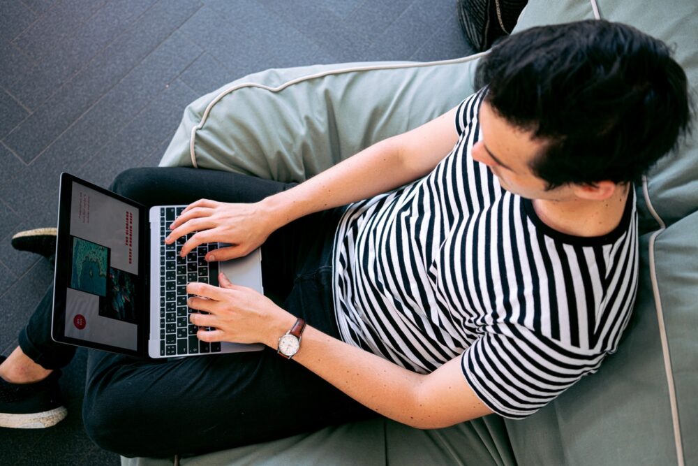 person working
