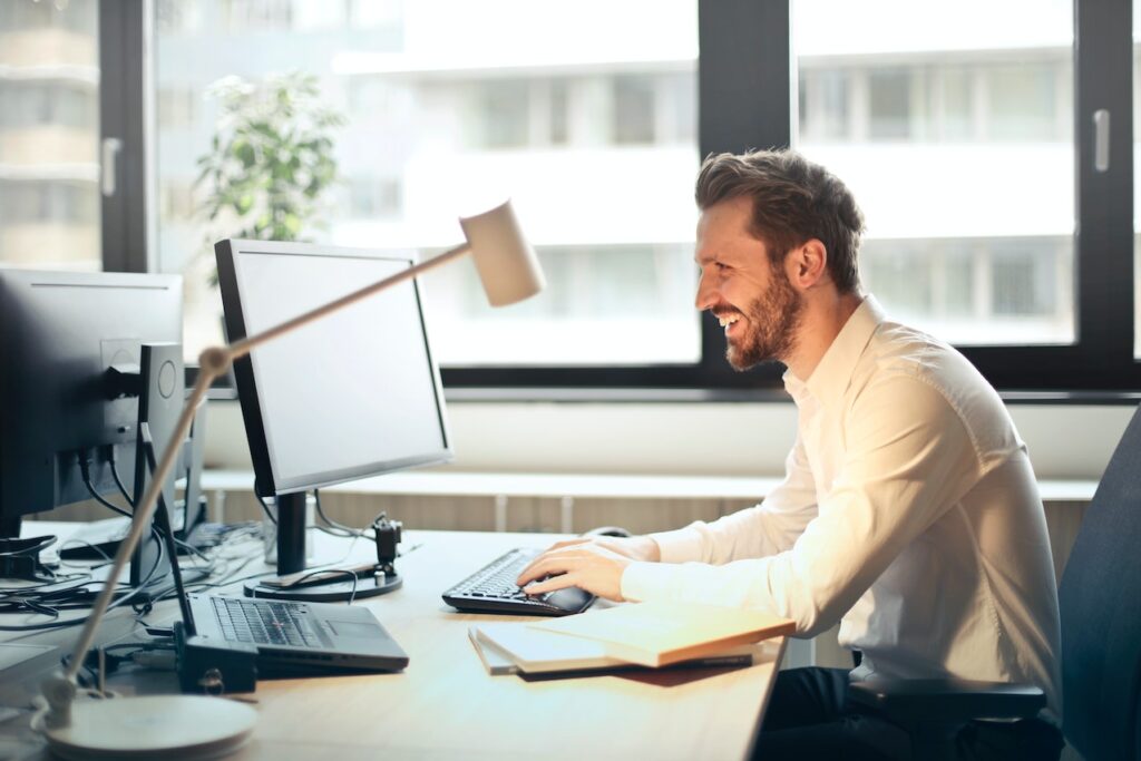 Businessman working